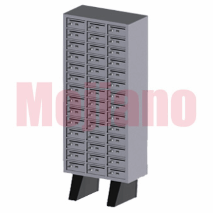 Caixa postal com 42 portas mestres fechaduras