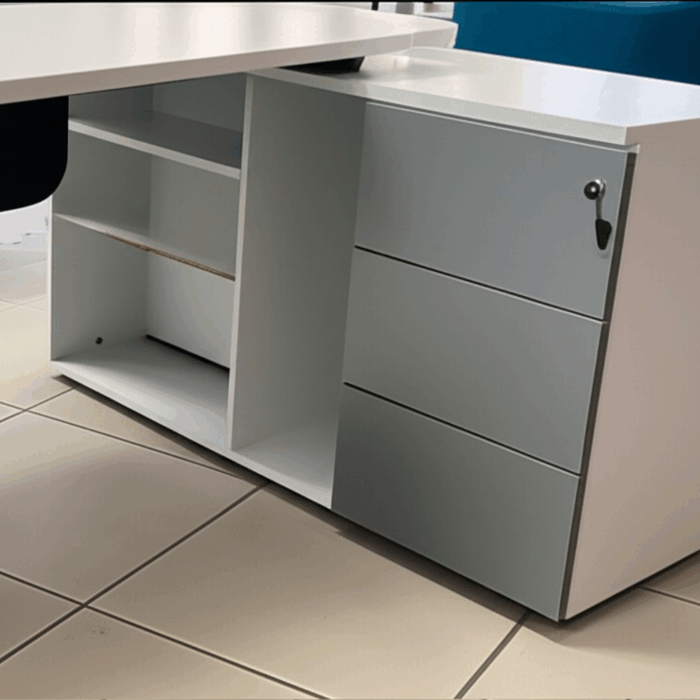 Mesa gerência com armário diretiva com pés cônicos - Image 3