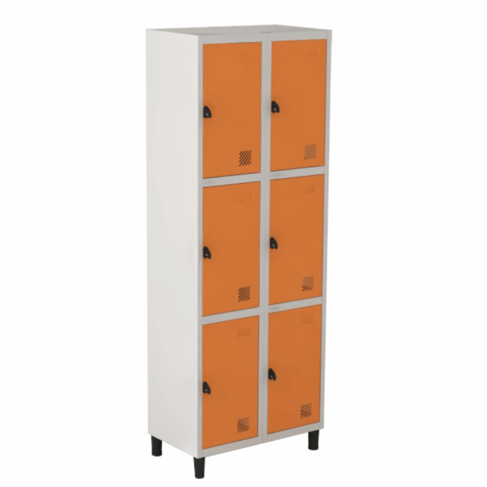 Locker em aço com 6 portas
