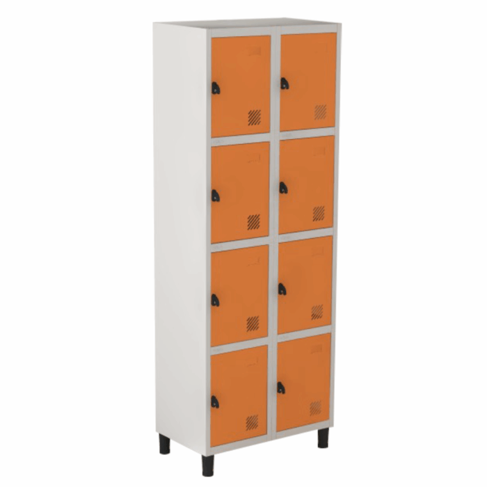 Locker em aço com 8 portas