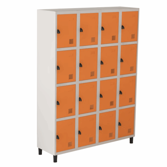 Locker em aço com 16 portas
